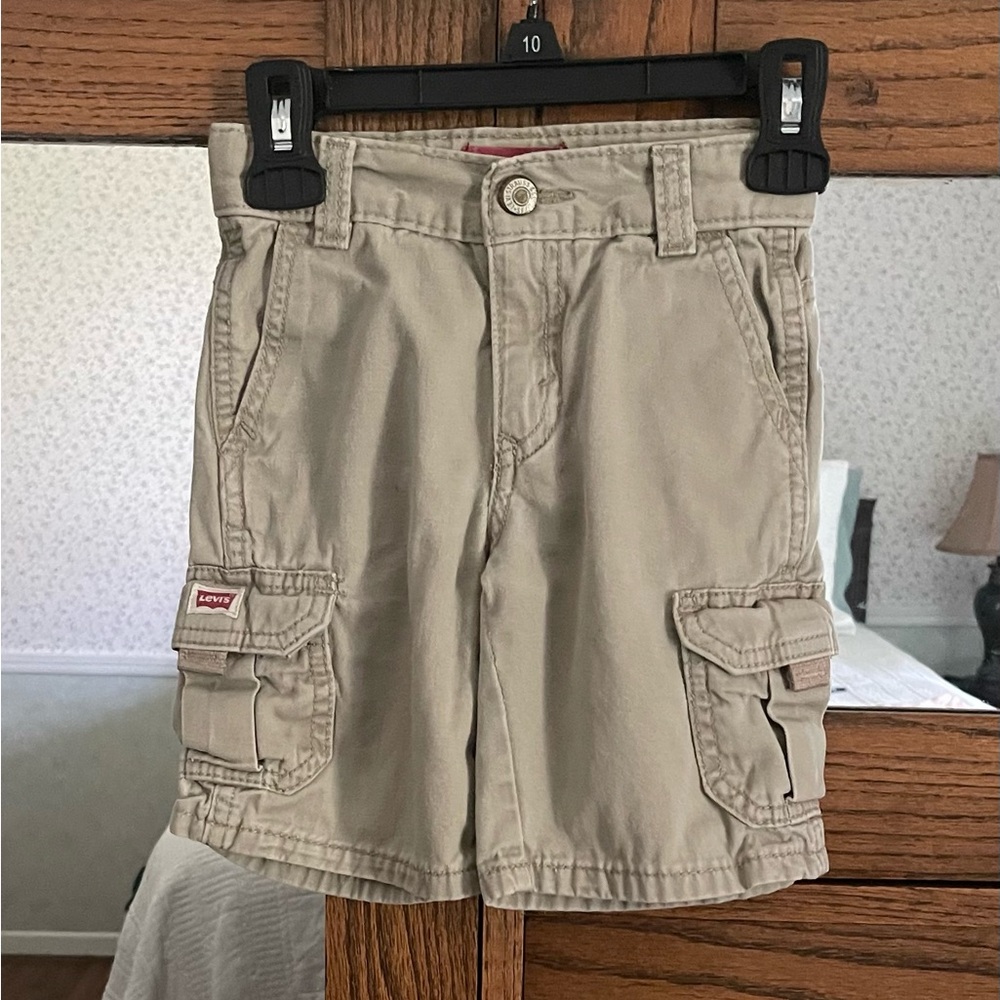 Boys Levi Strauss Co 3T Khaki Cargo Shorts
